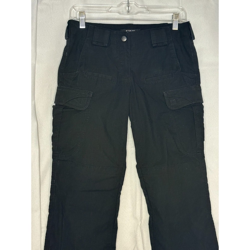 5.11 Tactical Women's Ripstop Cargo Pants Black Size 4 30x30 Utility Hiking